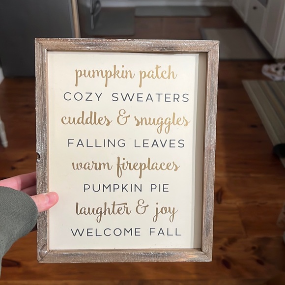 Accents | Fall Decor Sign | Poshmark